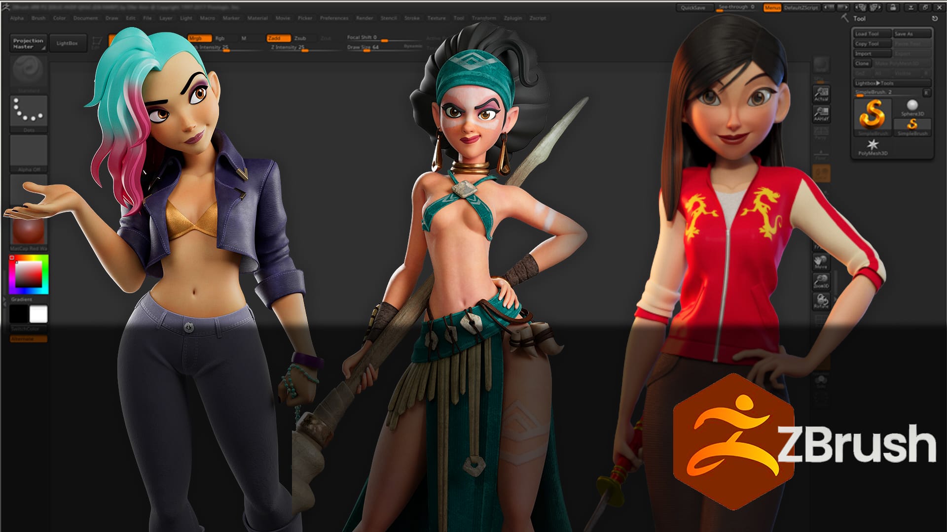 Creación de Personajes Estilizados en ZBrush